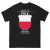 T-shirt Pologne noir face - Am 8. Tag schuf Gott die Polen