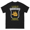 T-shirt Québécois et héros montréalais noir - clin d'œil québécois