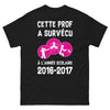 T-shirt profs d'école noir - hommage humour prof