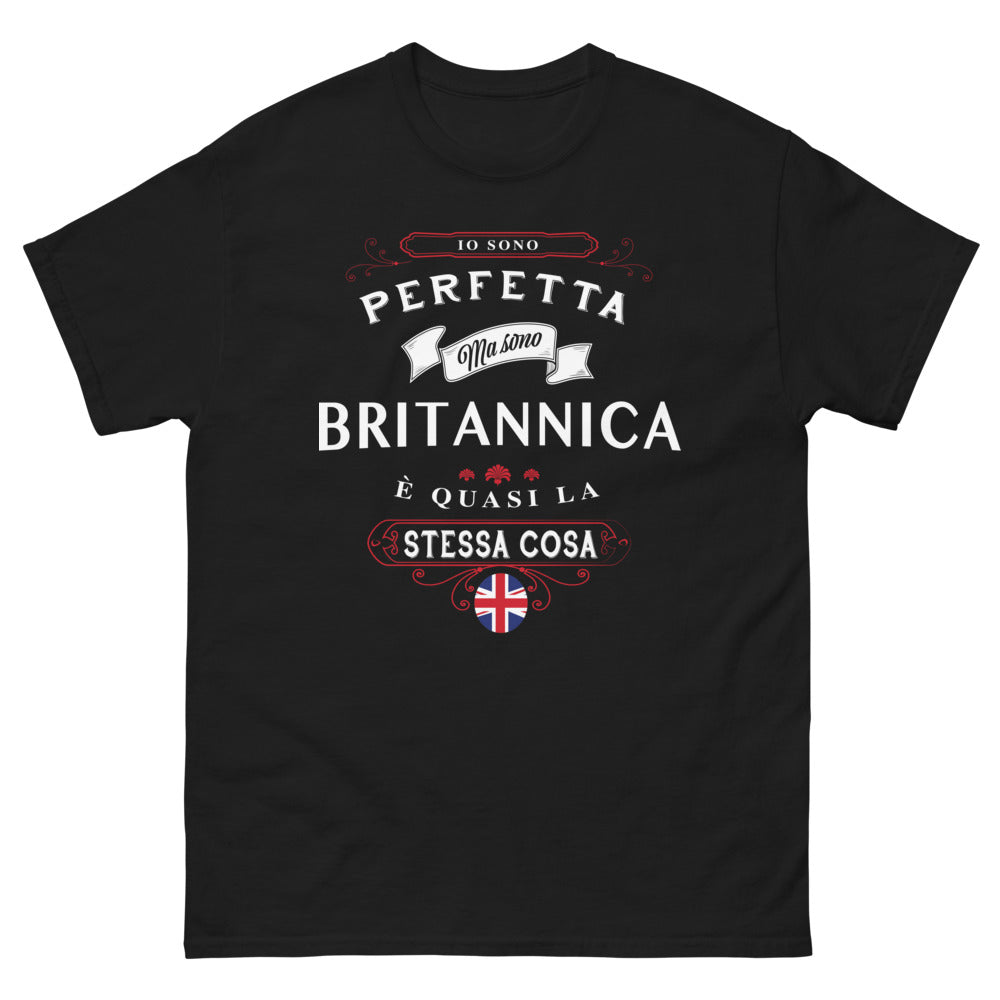 T-shirt britannique noir - Io Sono Perfetta
