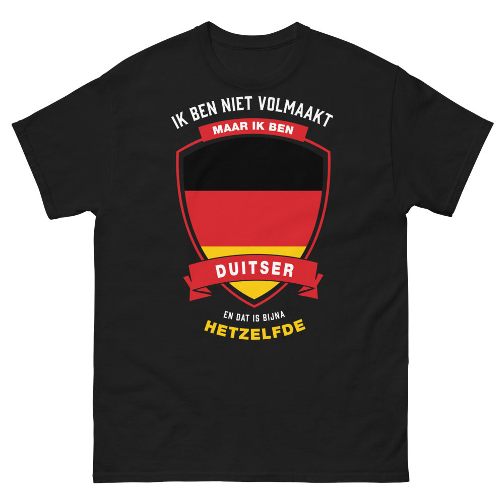 T-Shirt Deutschsein schwarz - deutscher Humor-Text