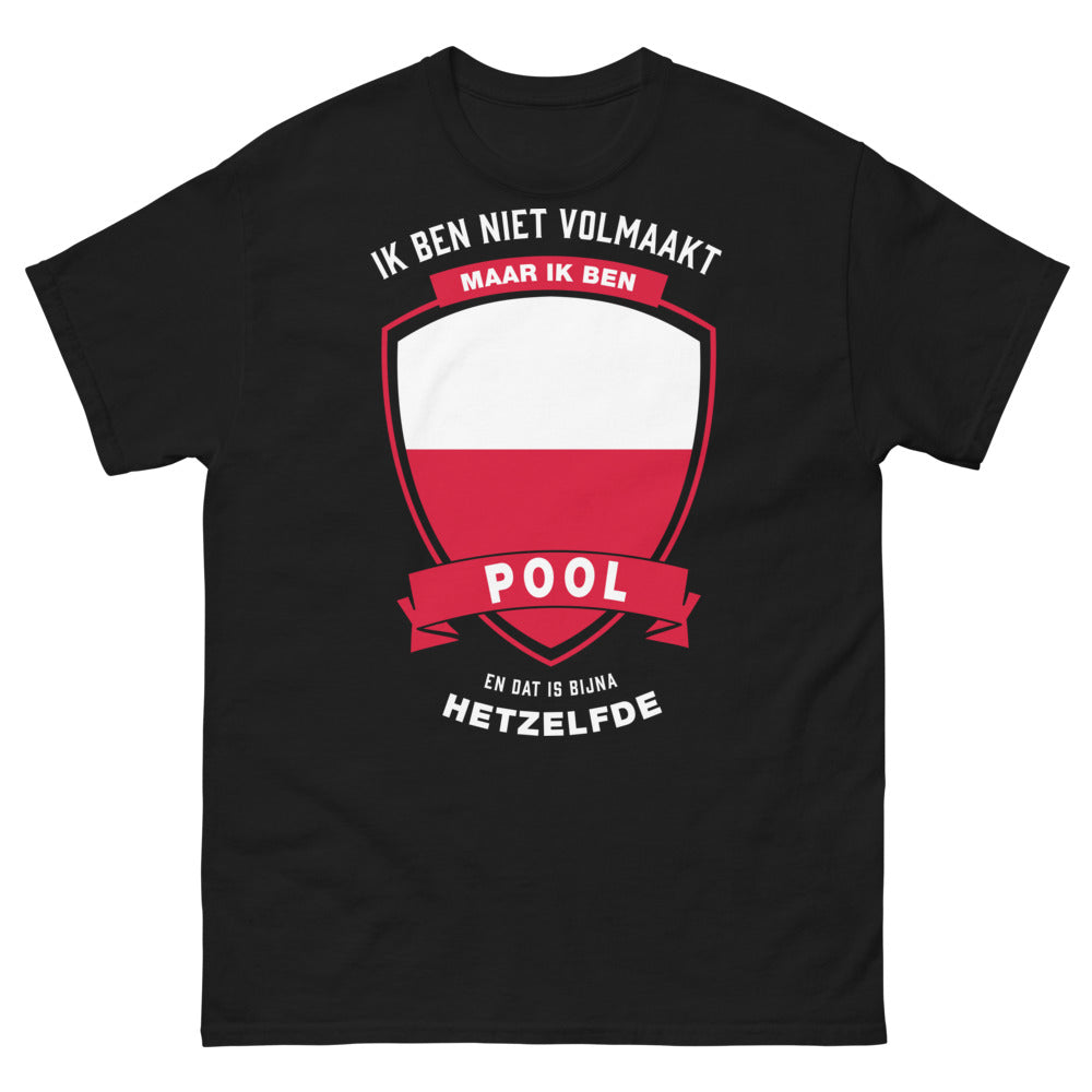 T-shirt Pologne noir - texte polonais humoristique