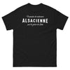 T-shirt Alsace noir - Française de naissance