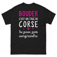 Thumbnail for T-shirt Corse noir - Bouder, c'est un truc de Corse