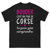 T-shirt Corse noir - Bouder, c'est un truc de Corse