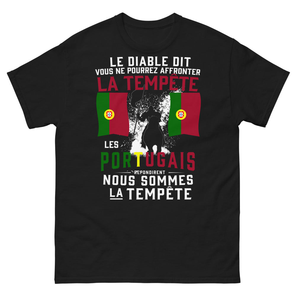 T-shirt Portugais noir - Nous sommes la tempête