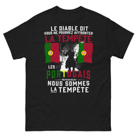 Thumbnail for T-shirt Portugais noir - Nous sommes la tempête