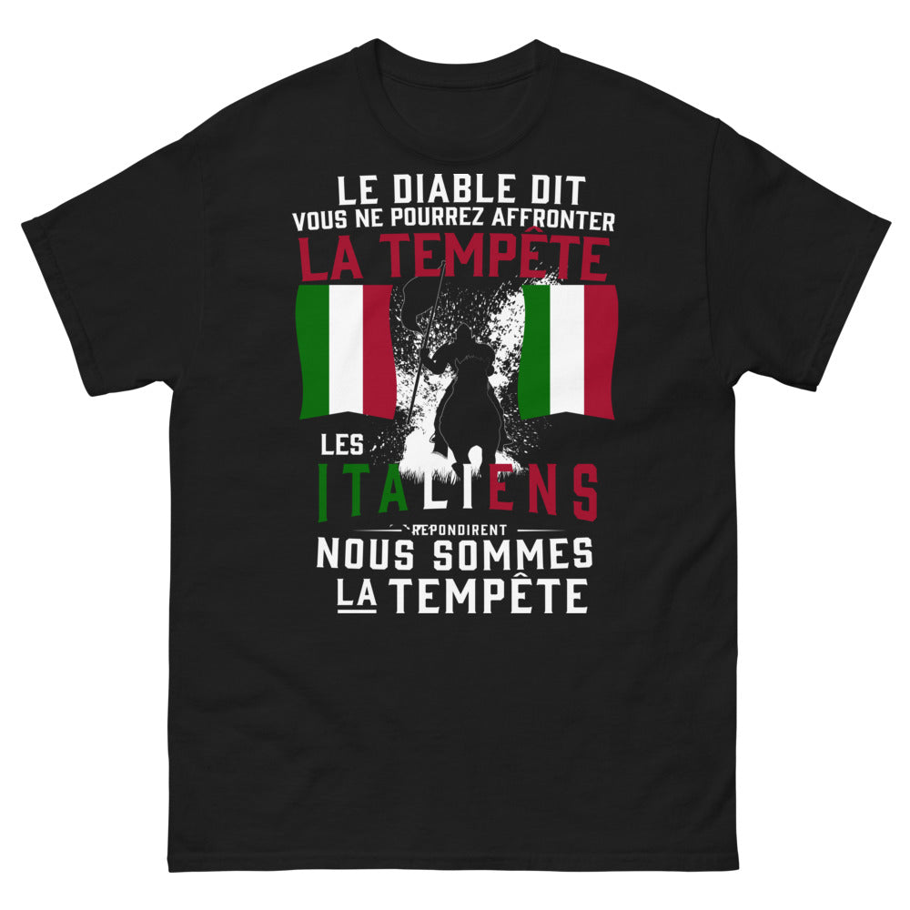 T-shirt Italie noir face - Nous sommes la Tempête