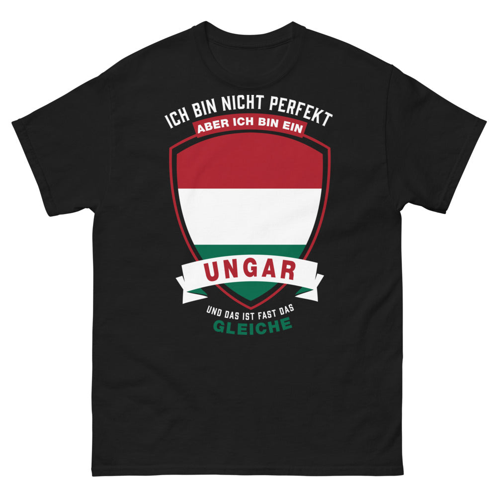 T-shirt Hongrie noir - texte allemand