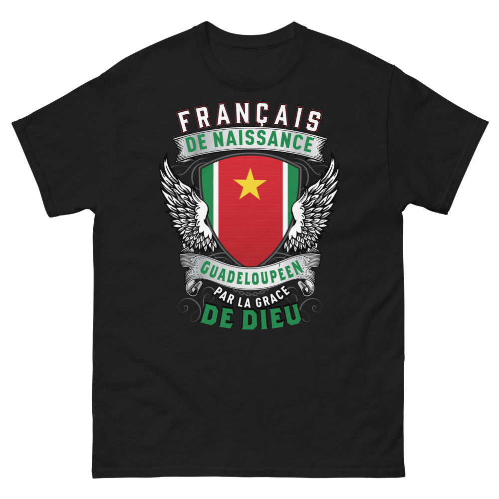 T-shirt Guadeloupéen noir - Français de naissance