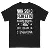 T-shirt Perfetto 1967 nero - Non sono perfetto