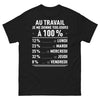 T-shirt Bureau noir - 100% au travail