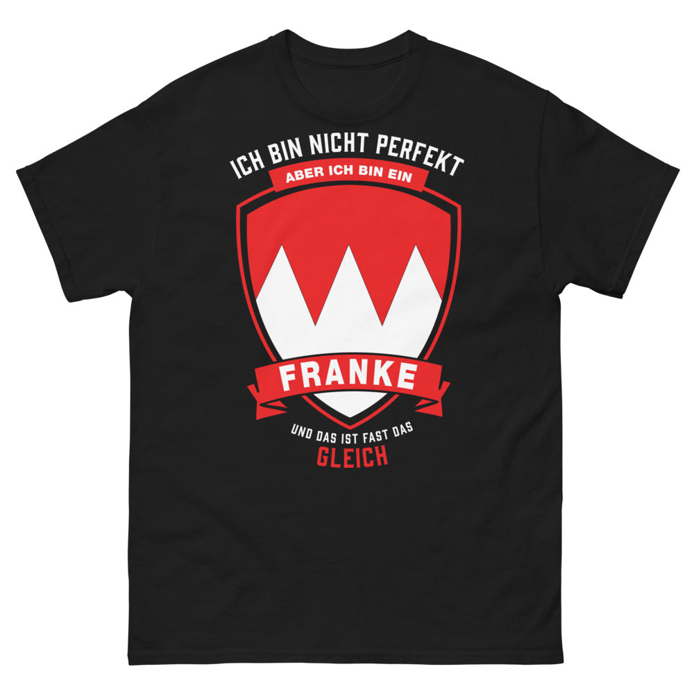 T-shirt Franken noir - origines franconiennes avec humour