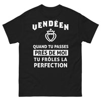Thumbnail for T-shirt Vendéen noir - près de moi tu frôles la perfection