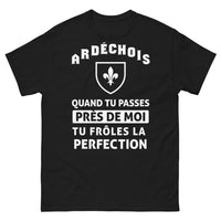 Thumbnail for T-shirt Ardèche noir - Quand tu passes près de moi
