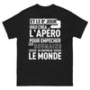 T-shirt Roumain noir - L'apéro sauve le monde