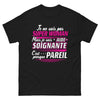 T-shirt aide-soignante noir - presque super woman