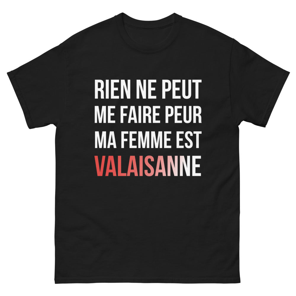 T-shirt Valaisanne noir - Rien ne peut me faire peur