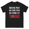 T-shirt Turquie noir - Rien ne peut me faire peur