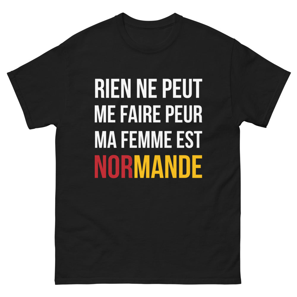 T-shirt Normande noir - Rien ne peut me faire peur