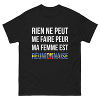 Thumbnail for T-shirt Réunionnaise noir - Rien ne peut me faire peur