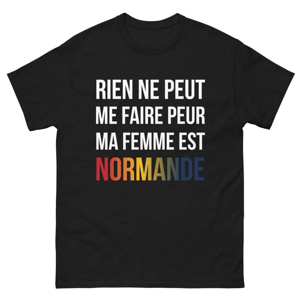 T-shirt Normande noir - Rien ne peut me faire peur