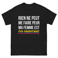 Thumbnail for T-shirt Colombie noir face - Rien ne peut me faire peur