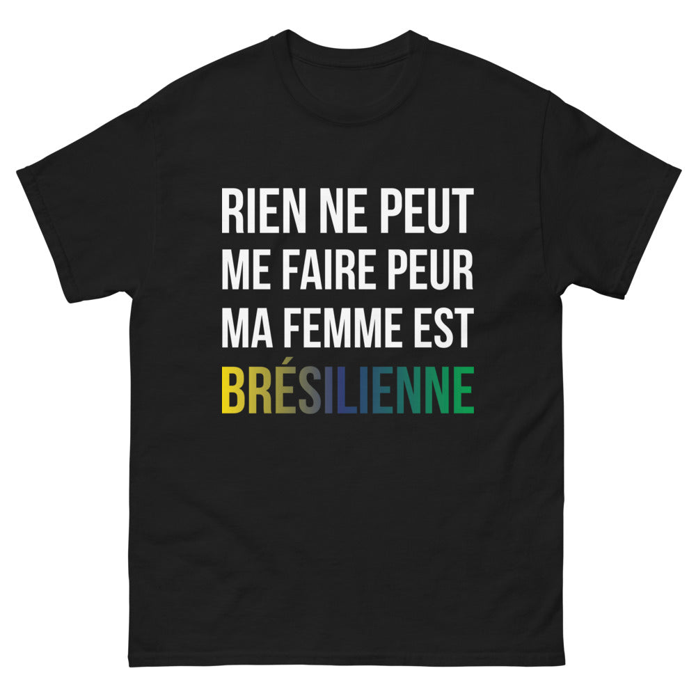 T-shirt Brésil noir - Rien ne peut me faire peur