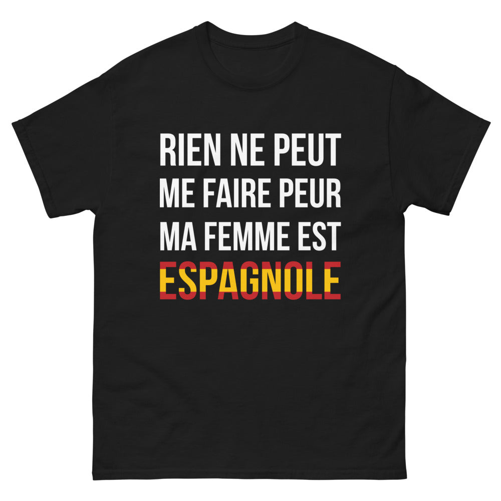 T-shirt Espagnole noir - Rien ne peut me faire peur