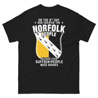 Thumbnail for T-shirt Norfolk noir - héros de Norfolk