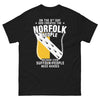 T-shirt Norfolk noir - héros de Norfolk