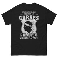 Thumbnail for T-shirt Corse noir - clin d'œil insulaire