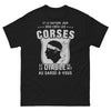 T-shirt Corse noir - clin d'œil insulaire