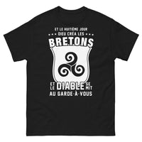 Thumbnail for T-shirt Breton noir - Dieu créa les Bretons