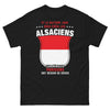 T-shirt Alsaciens noir - héros du quotidien