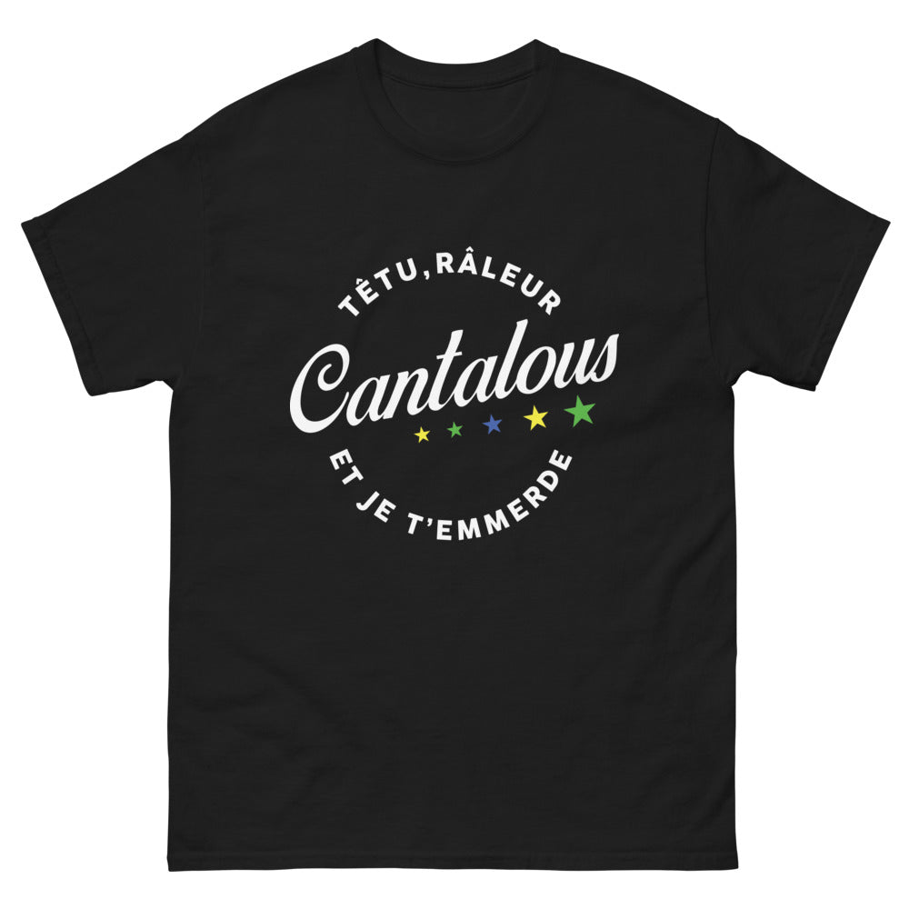 T-shirt Cantalous noir - têtu et râleur
