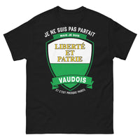 Thumbnail for T-shirt Vaudois noir - Liberté et Patrie vaudoise