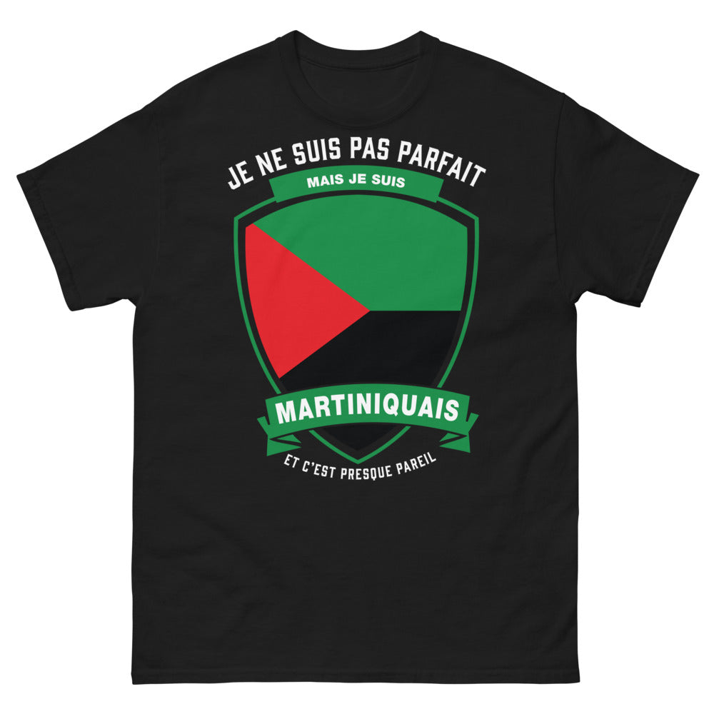 T-shirt Martiniquais noir - humour et fierté martiniquaise