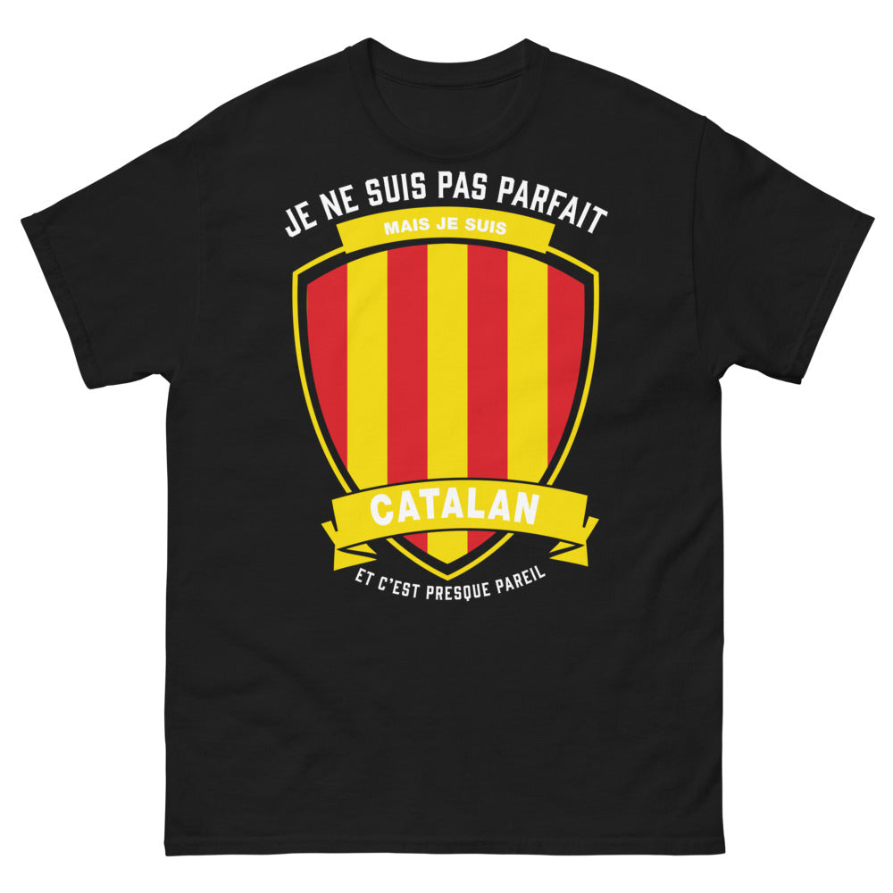 T-shirt catalan noir - Je ne suis pas parfait
