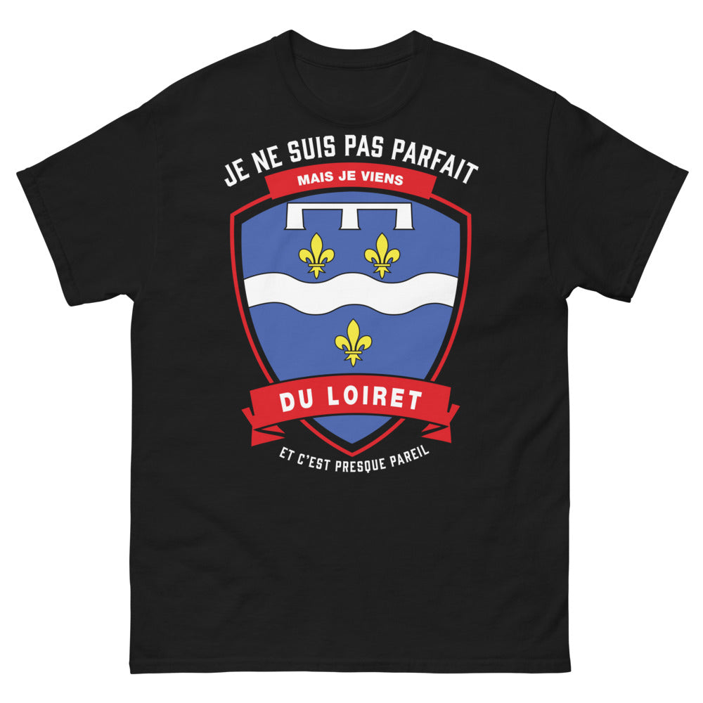 T-shirt Loiret noir - je ne suis pas parfait