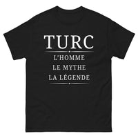 Thumbnail for T-shirt Turc noir face - L'homme, le mythe, la légende