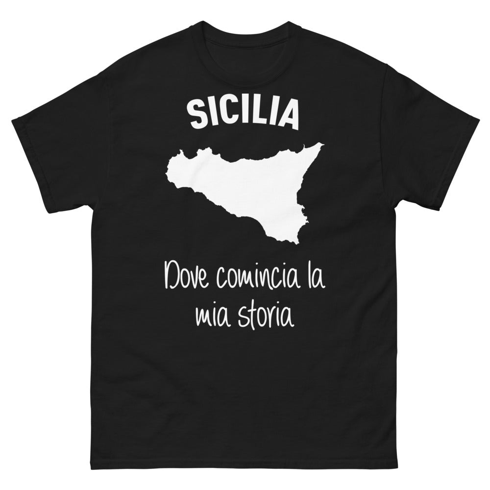 T-shirt Sicilia marine - Dove comincia la mia storia