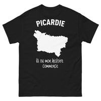 Thumbnail for T-shirt Picardie noir - là où mon histoire commence