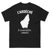 T-shirt Ardéchois noir - Là où mon histoire commence