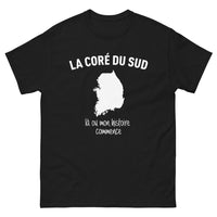 Thumbnail for T-shirt Corée du Sud noir - design sombre et élégant