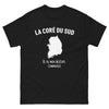 T-shirt Corée du Sud noir - design sombre et élégant