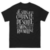 T-shirt roumain noir - je sais, je suis chiante