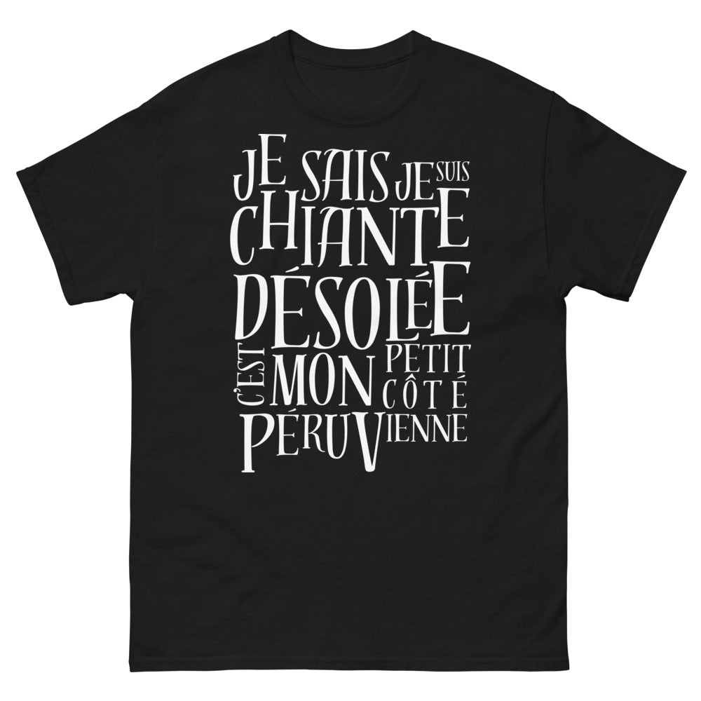 T-shirt Péruvien noir - petit côté péruvien