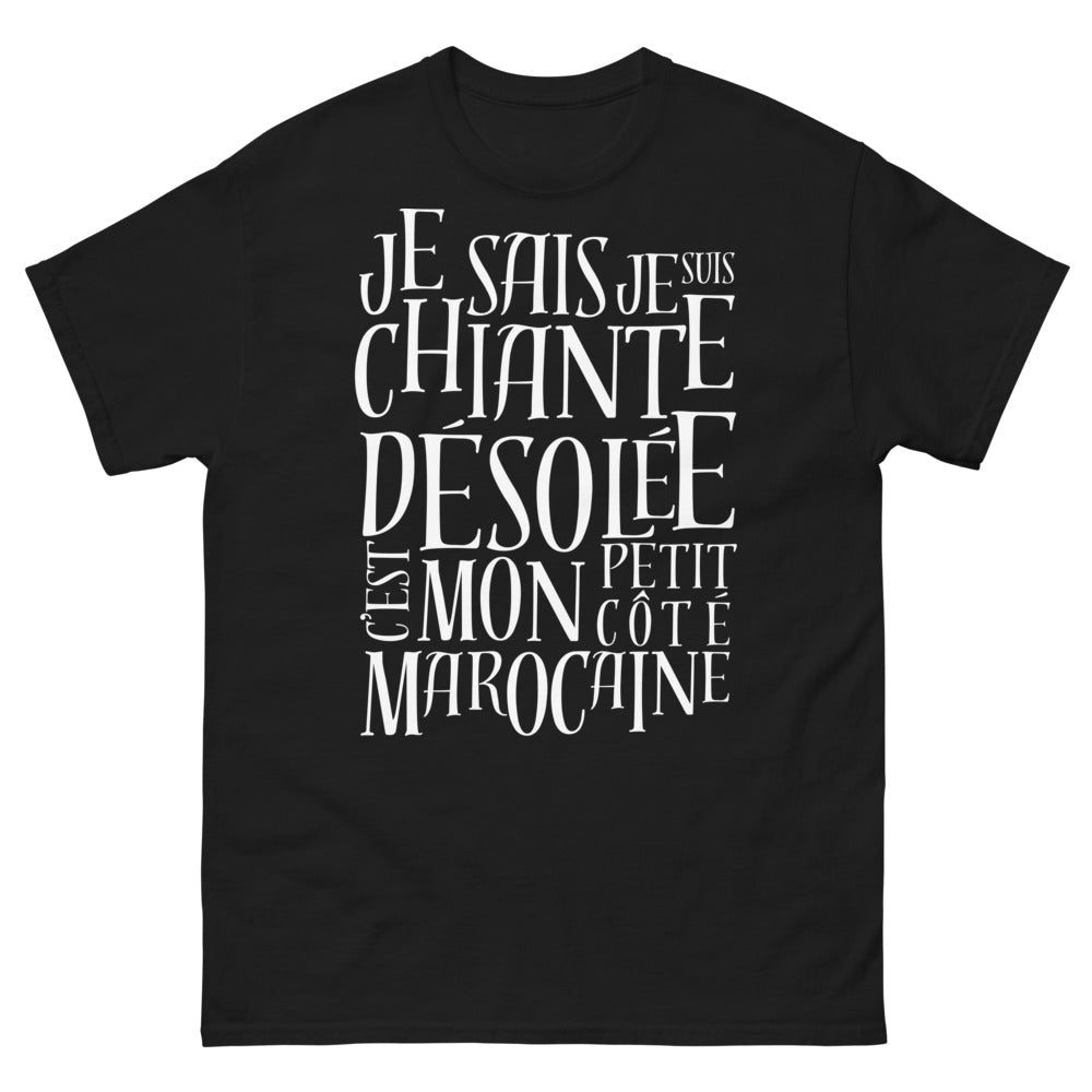 T-shirt Marocaine noir - clin d'œil aux origines