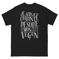 Thumbnail for T-shirt vegan noir - humour et honnêteté